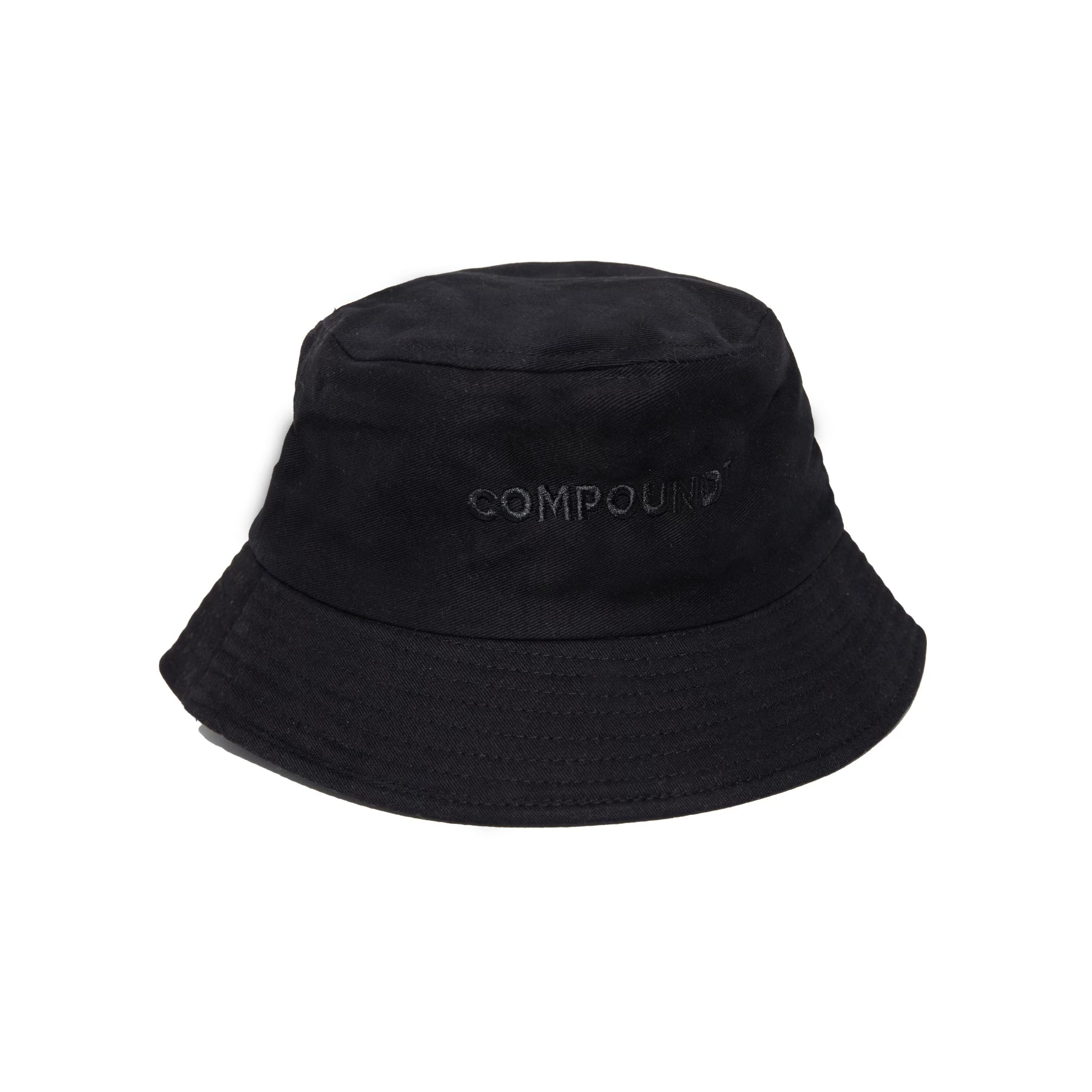 BLACK ON BLACK COMPOUND 7 BUCKET HAT