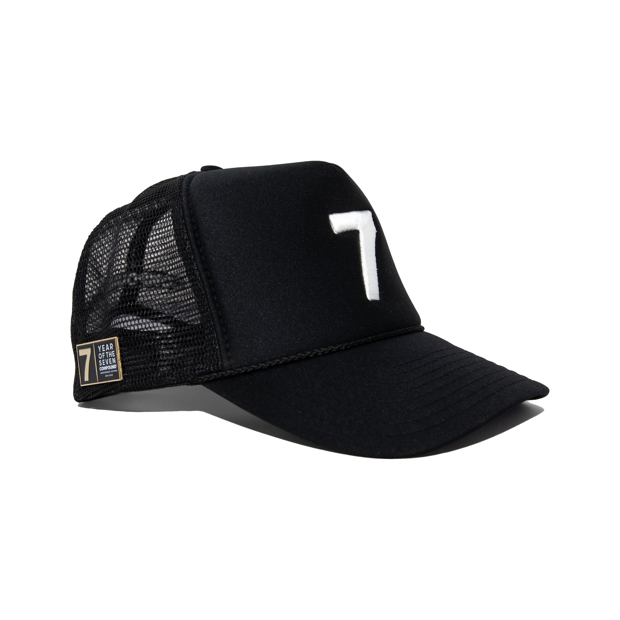 BLACK & WHITE '7' TRUCKER HAT