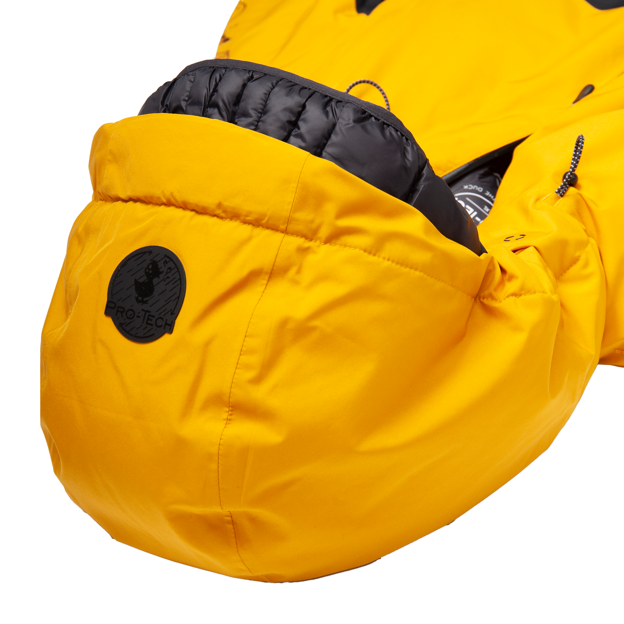 Air Short Hooded  Yellow Coat